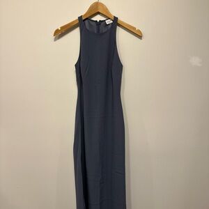 Babaton Navy Sleeveless Maxi Dress